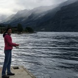 Barbara hofft auf Anglerglück im Fjord