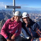 Barbara und Sigi auf dem Gipfel des Barre des Ecrins (Foto: Tobias)