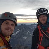 Bernhard und Richard auf dem Gipfel des Dome de Neige (Foto: Bernhard)